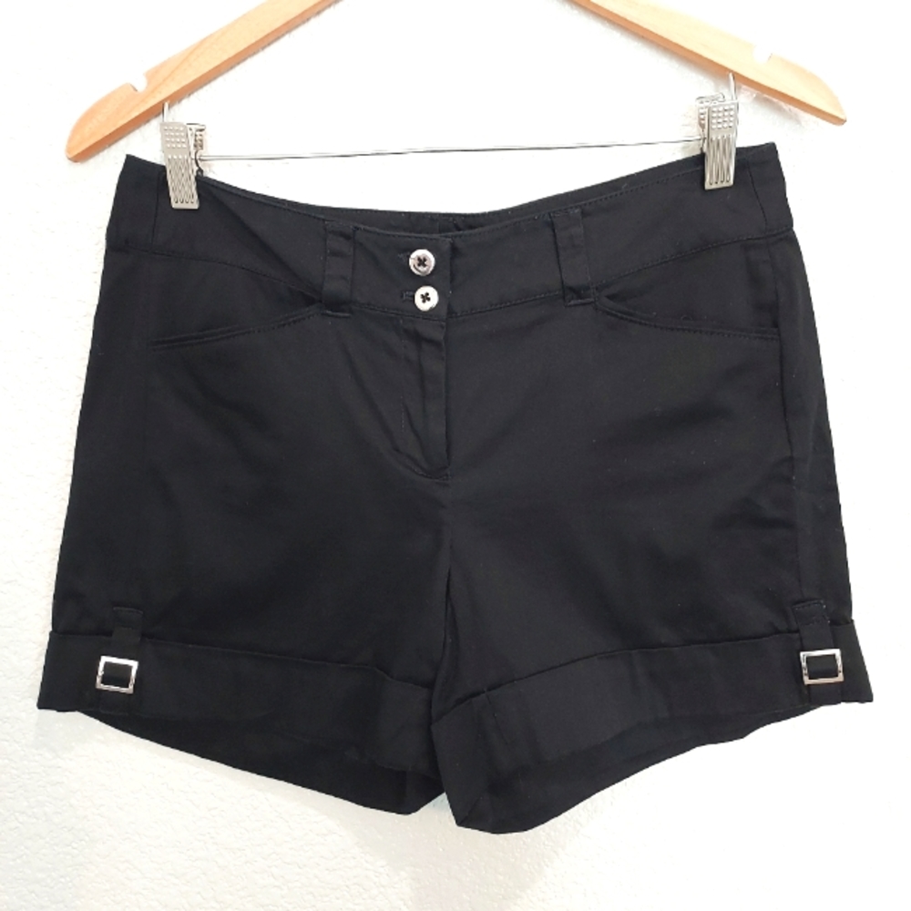 WHBM Black Cargo Shorts Size 4